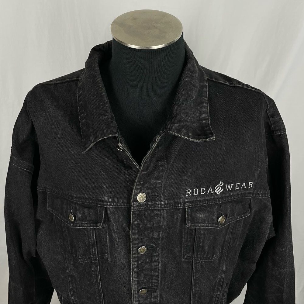 Rocawear 100% Cotton Heavyweight Denim Jacket - Mens 2XL - Picture 5 of 10